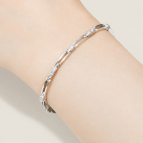 Pave Diamond Chain Bracelet