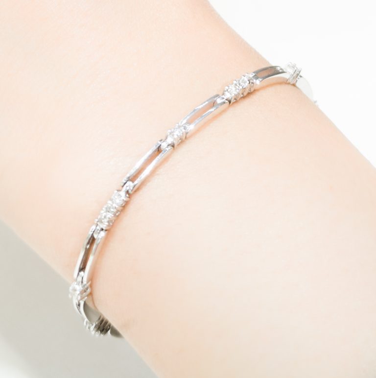 Pave Diamond Chain Bracelet - Image 3