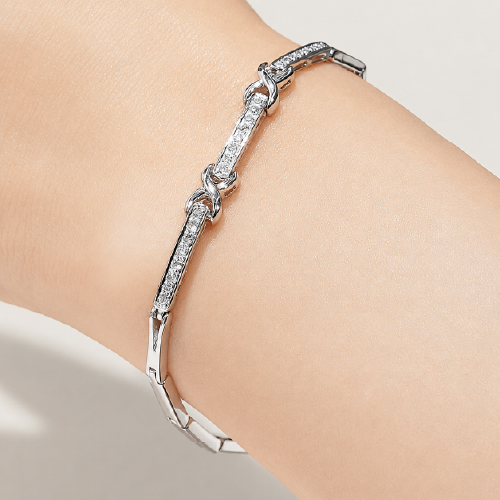 Infinity Pave Diamond Bracelet