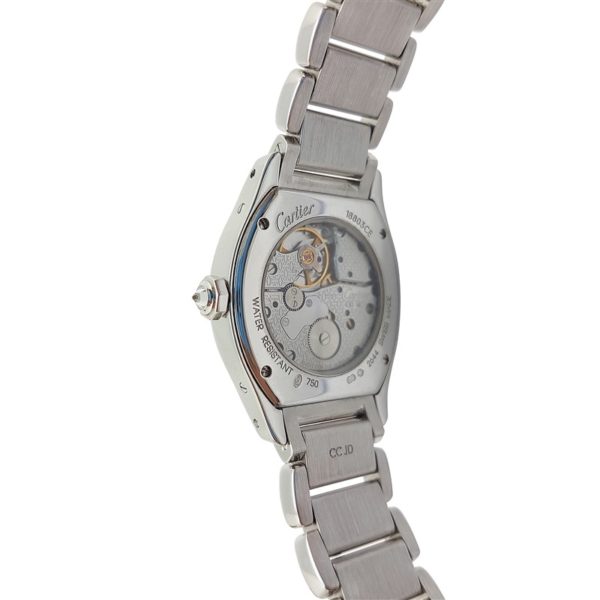Cartier 18K White Gold Diamond Tortue Watch - Image 4