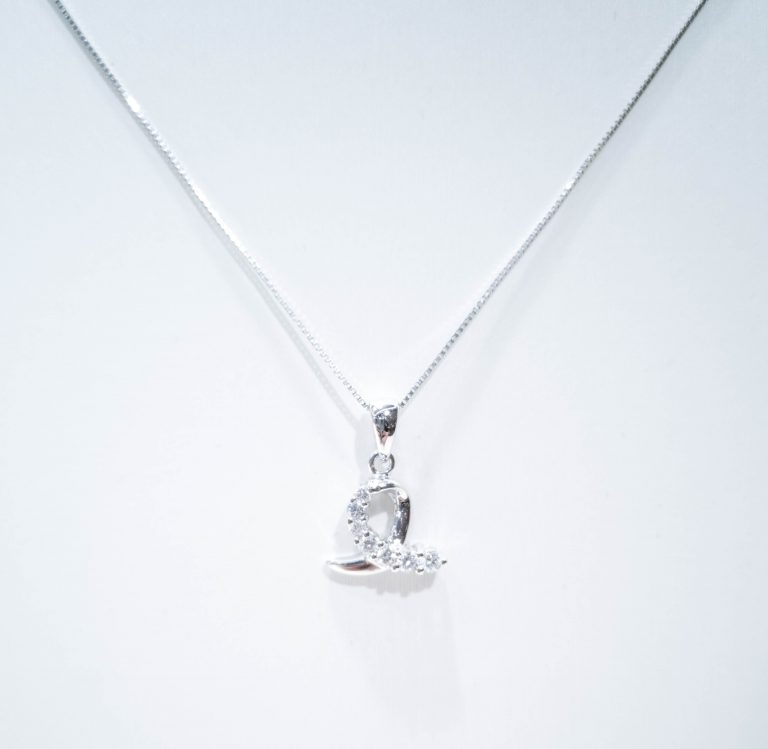 Cursive Diamond Pendant