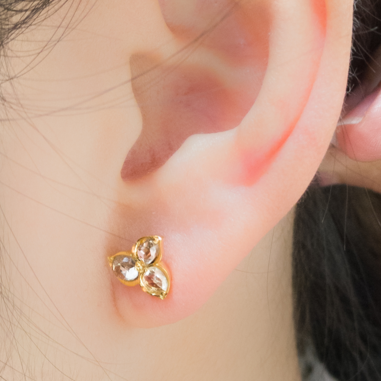 diamond ear studs
