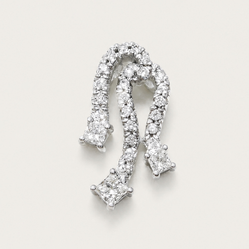 Waterfall Pave Diamond Pendant