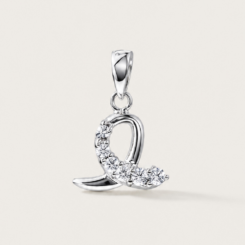 Cursive Diamond Pendant