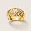 Lattice Cluster Diamond Ring