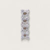 Vertical Floral Diamond Pendant