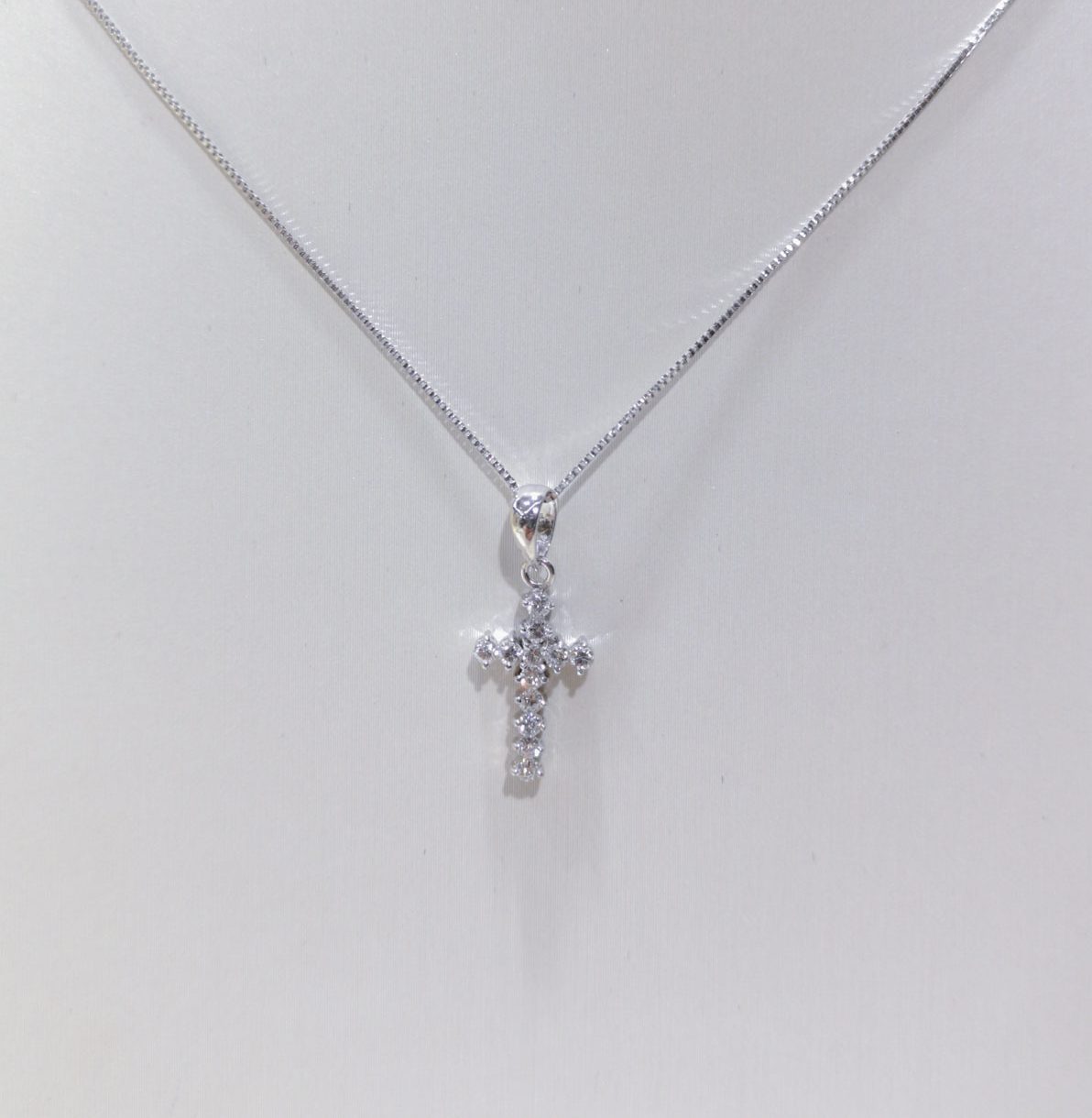 Pave Diamond Cross Pendant - ValueMax Jewellery