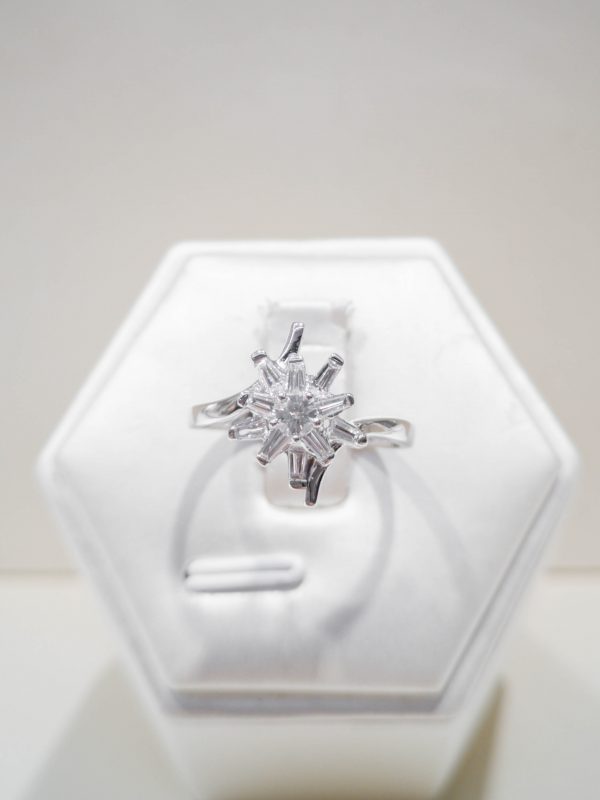 Floral Burst Diamond Ring