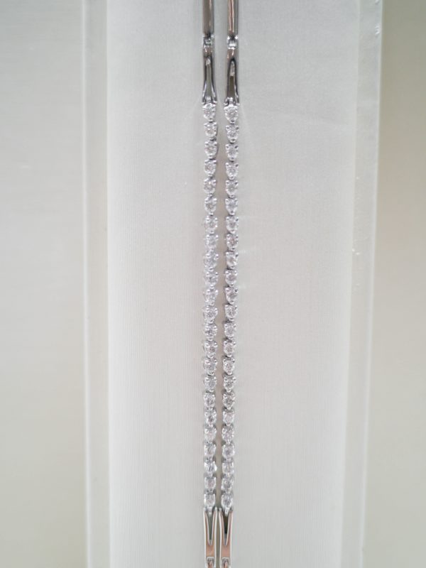 Double Chain Pave Diamond Bracelet - Image 2