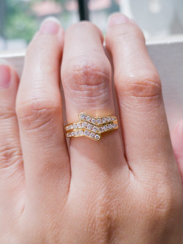 Double Band Diamond Ring - Image 2