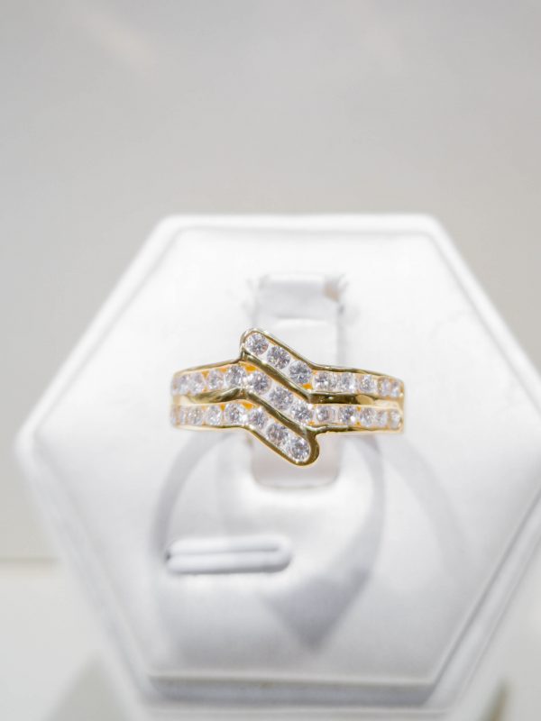 Double Band Diamond Ring