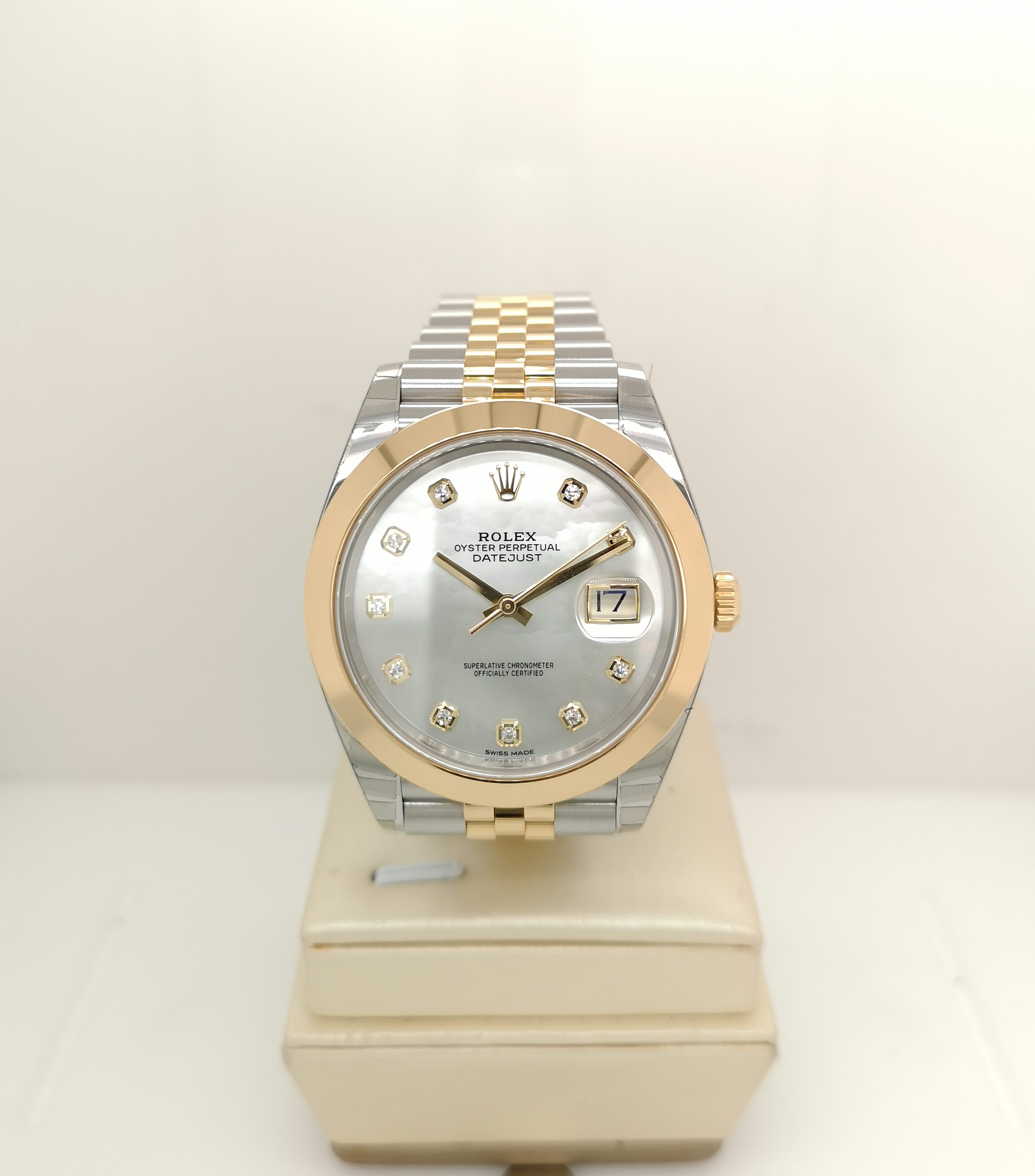 rolex datejust 41 mother of pearl