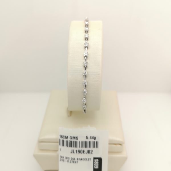 Chain Link Diamonds Bracelet - Image 4