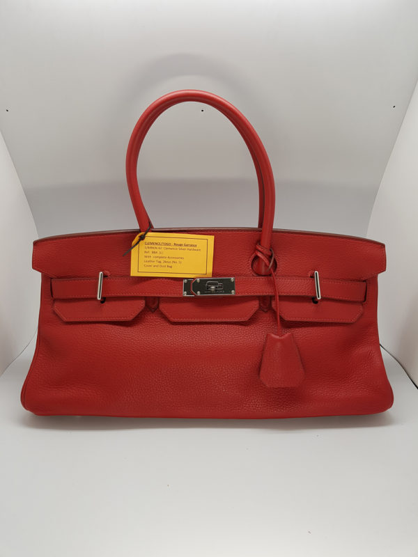 Hermes (JPG) Shoulder Birkin 42 Togo (Rouge Garance)