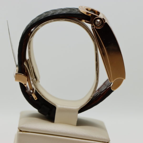 Delaneau 18K Rose Gold Dome Piece Watch - Image 3