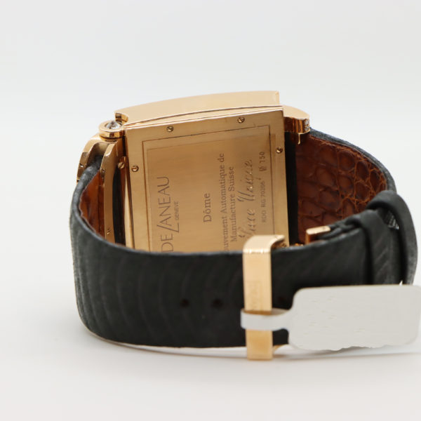 Delaneau 18K Rose Gold Dome Piece Watch - Image 4