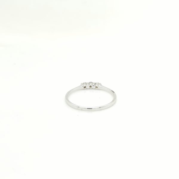 Thin Three Diamonds Ring - Image 3