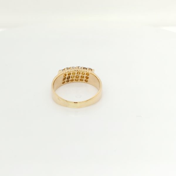 Slanted Pave Diamond Ring - Image 3