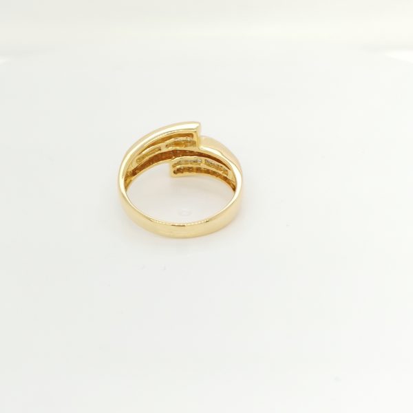 Two Tone Wrap Diamond Ring - Image 3