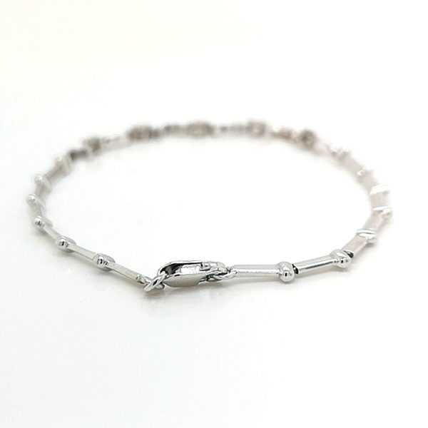 Swirl & Hook Diamond Bracelet - Image 3