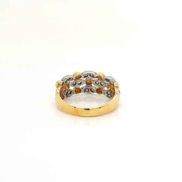 Patterned Eyelet Diamond Ring - Image 3