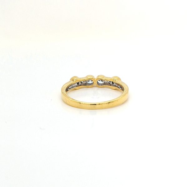 Double Solitaire Pave Diamond Ring - Image 3