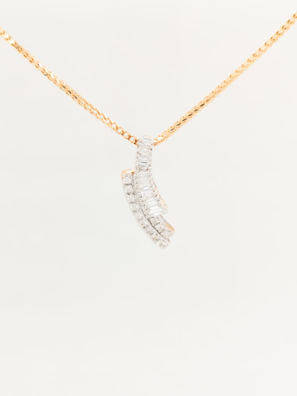 Cursive Diamond Pendant