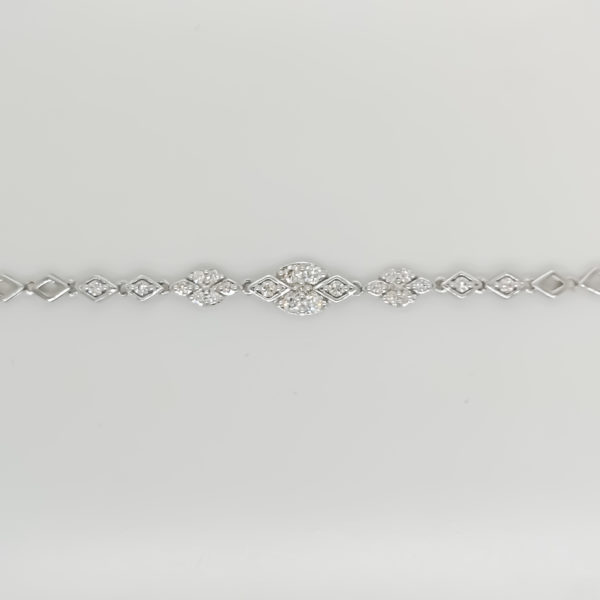 Patterned Motif Diamond Bracelet - Image 3