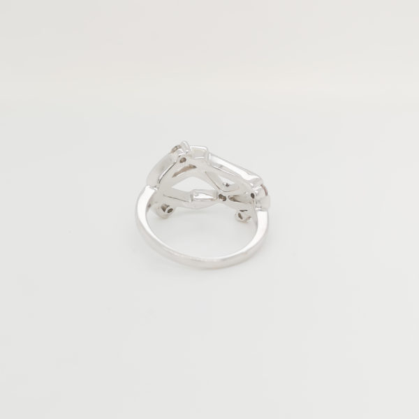 Abstract Triangle Diamond Ring - Image 3