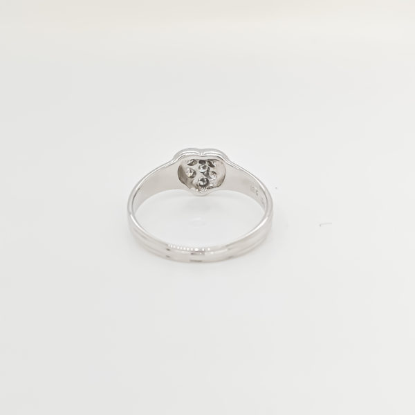 Banded Heart Diamond Ring - Image 3
