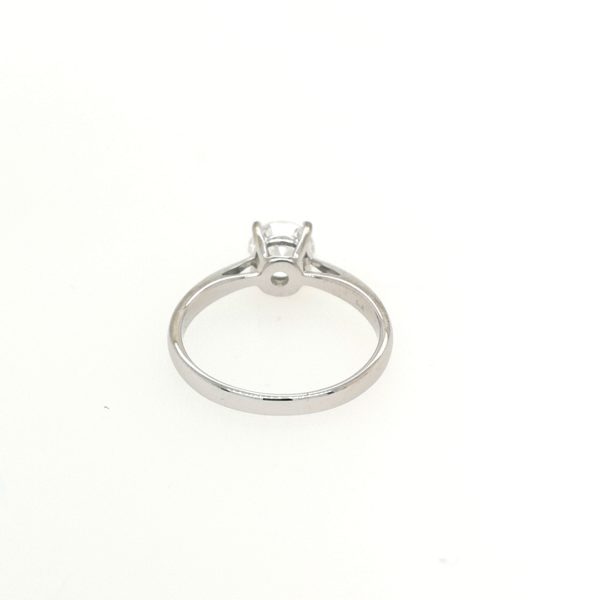 Round Diamond Ring in 18K White Gold - Image 3