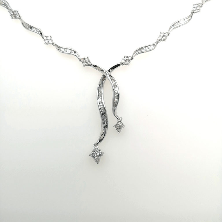 Wave Diamond Necklace