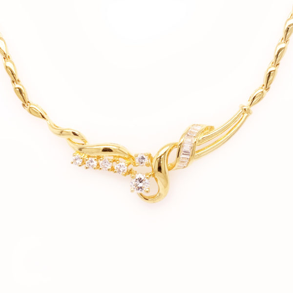 Wave Diamond Necklace