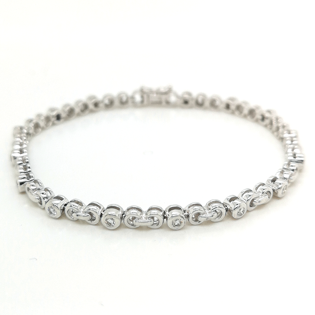 Patterned Diamond Bracelet - ValueMax Jewellery