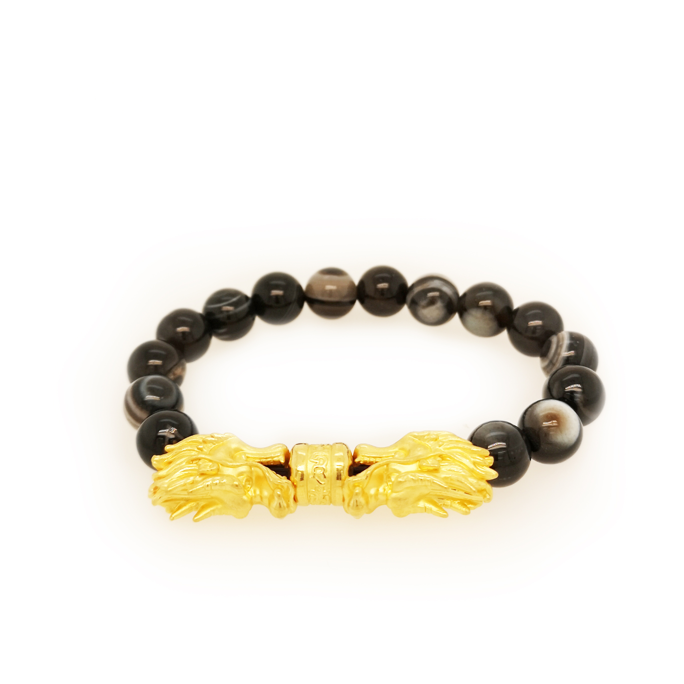 999 Yellow Gold Double Dragon Bracelet ValueMax Jewellery