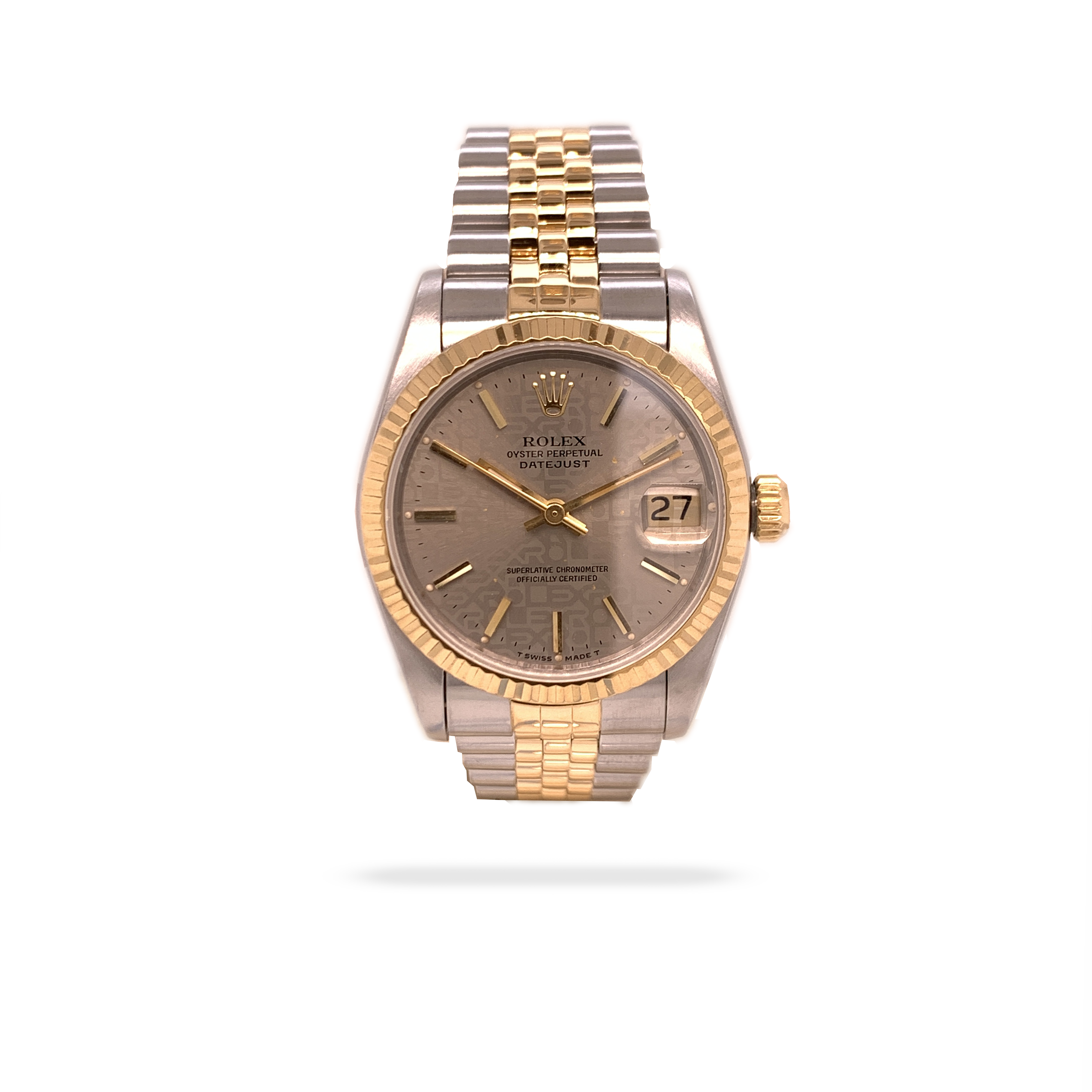 rolex datejust silver jubilee