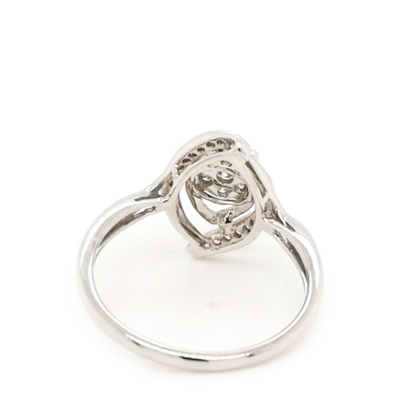 18K White Gold Diamond Ring - Image 3