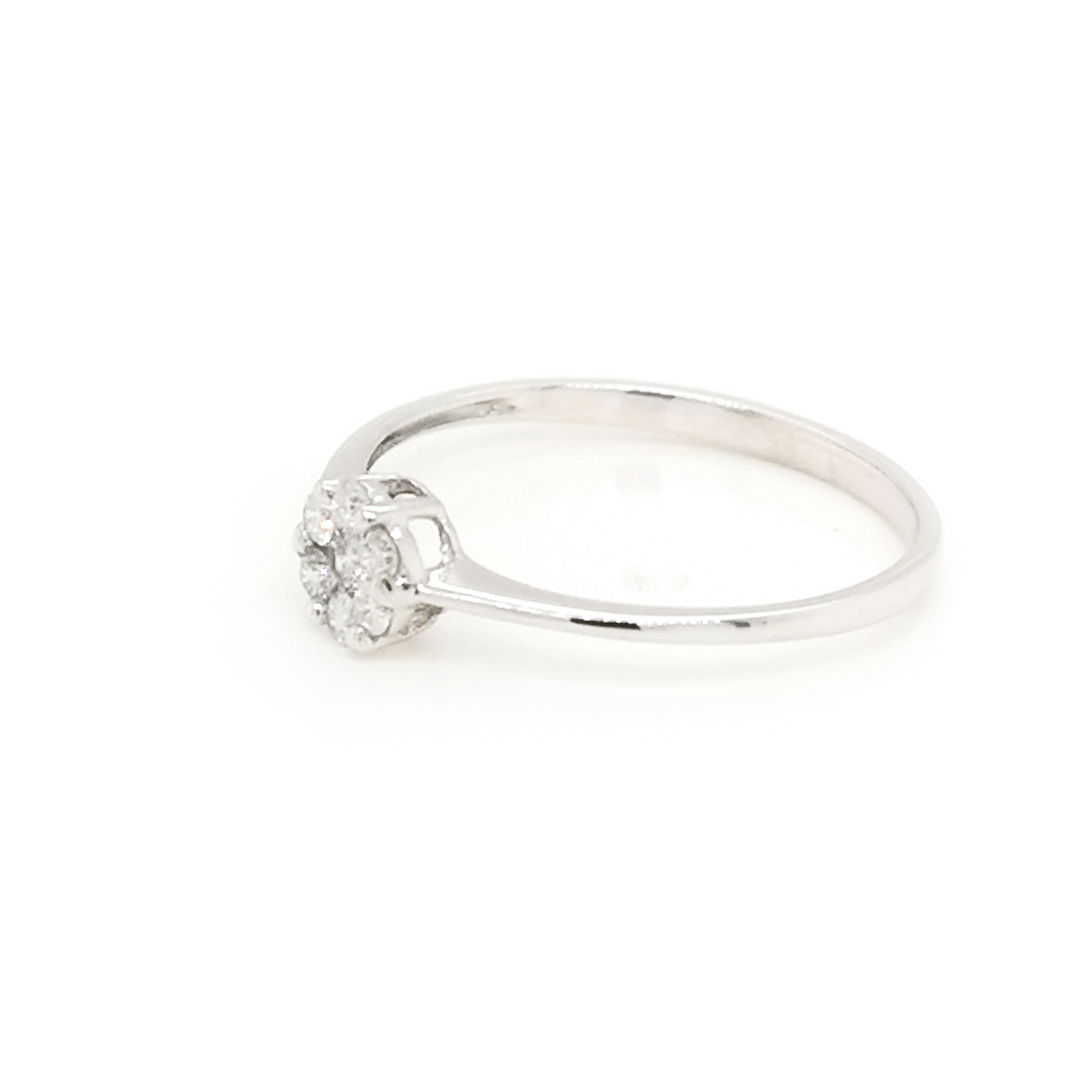 9K White Gold Diamond Classic Ring ValueMax Jewellery