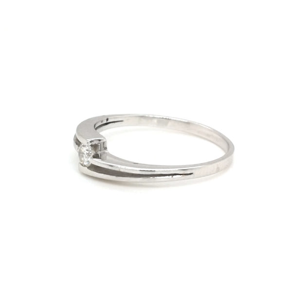18K White Gold Diamond Ring - Image 3