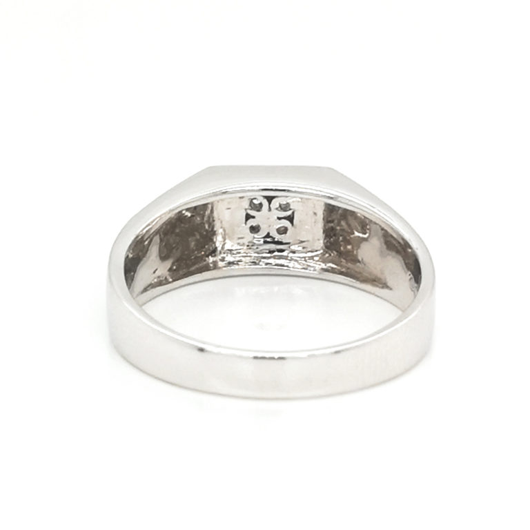 18K White Gold Men's Diamond Ring ValueMax Jewellery