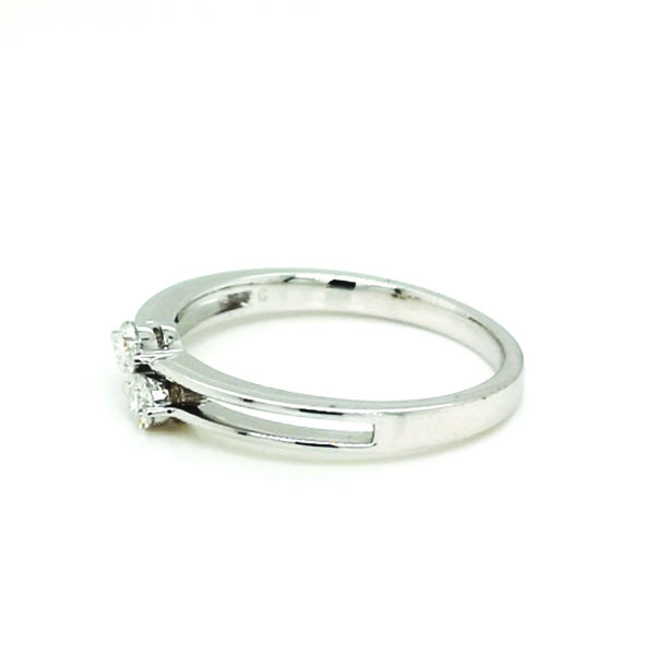 18K White Gold Diamond Ring - Image 3