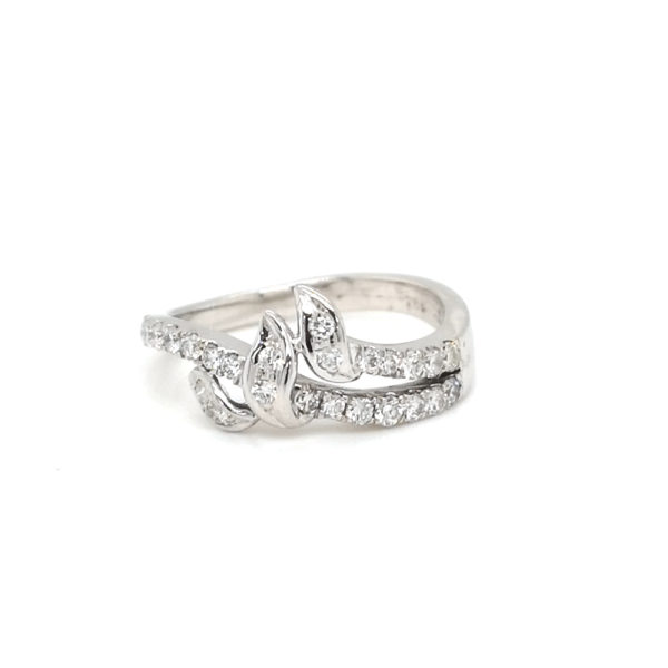 18K White Gold Diamond Ring - Image 3