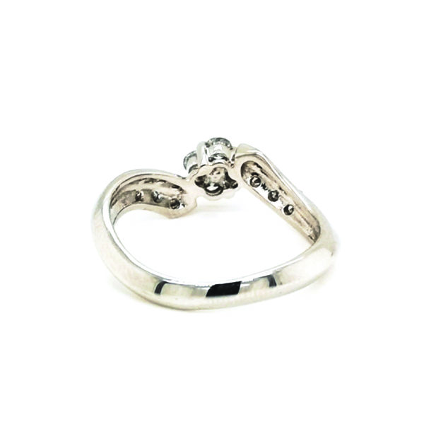 18K White Gold Diamond Ring - Image 3