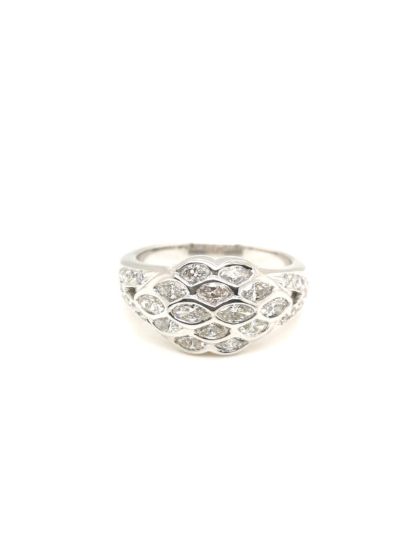18K White Gold Diamond Ring