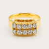 20K Yellow Gold Diamond Ring