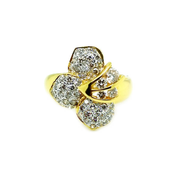 18K Yellow Gold Diamond Ring