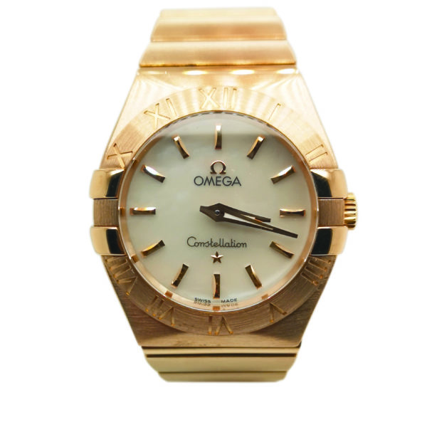 Omega 18K Yellow Gold Constellation MOP Watch