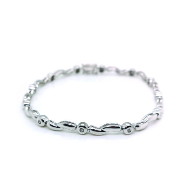 18K White Gold Diamond Bracelet