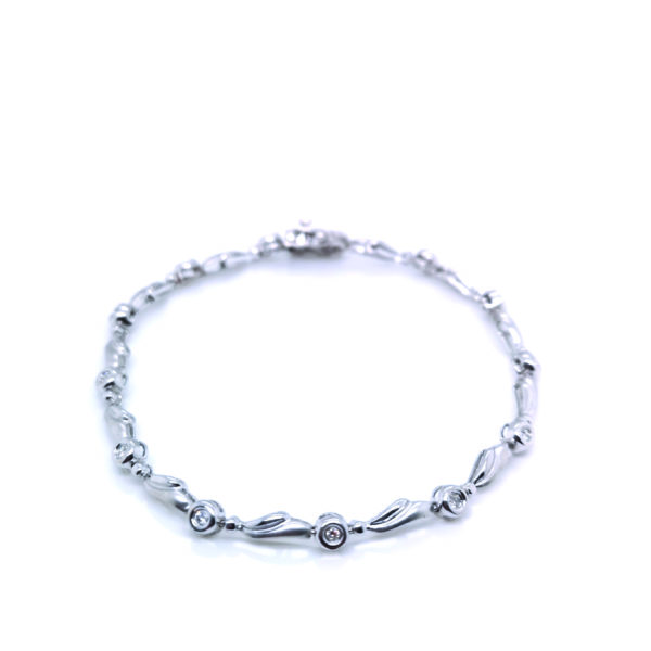 18K White Gold Diamond Bracelet