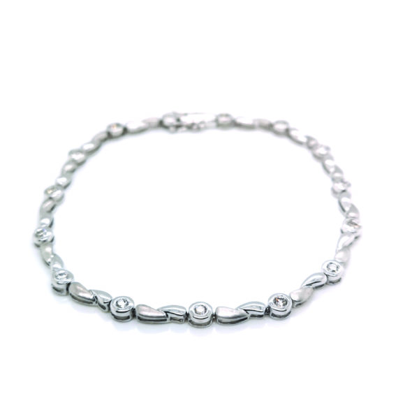 18K White Gold Diamond Bracelet